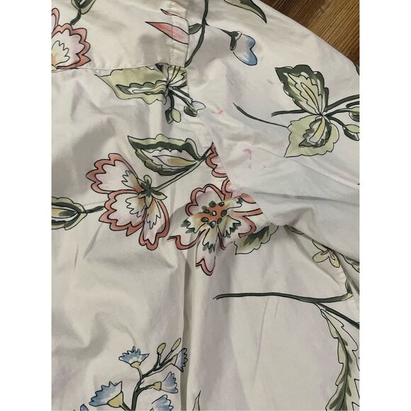 Ralph Lauren Women Spring Floral Print Beige Button Down Shirt Sz XL - Picture 9 of 10